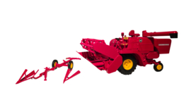 Massey Ferguson 510 combine with 4.20 header and trailer