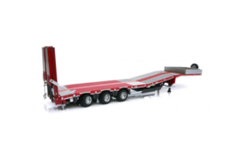 Nooteboom semi lowloader, rood, metal grid