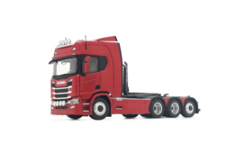 Scania R500 with meiller hooklift red