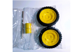 Rowcrop wheelset double mounting backwheel yellow