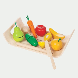 PlanToys groenten en fruit snij set