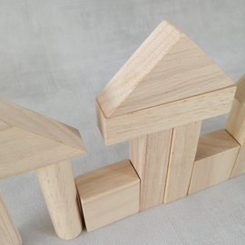 PlanToys houten blokken naturel 40 stuks