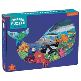 Mudpuppy silhouet puzzel zeedieren