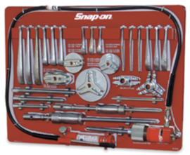 Snap-on Set, Puller, Interchangeable, Heavy Duty, Manual/Hydraulic (with tool board)