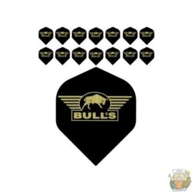 5-Pack POWERFLITE Solid "Black" Golden Bull's logo