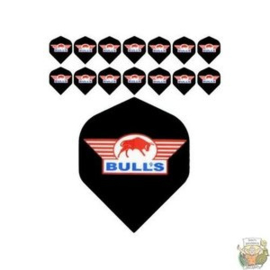 5-Pack POWERFLITE Solid "Black" Colour Bull's logo