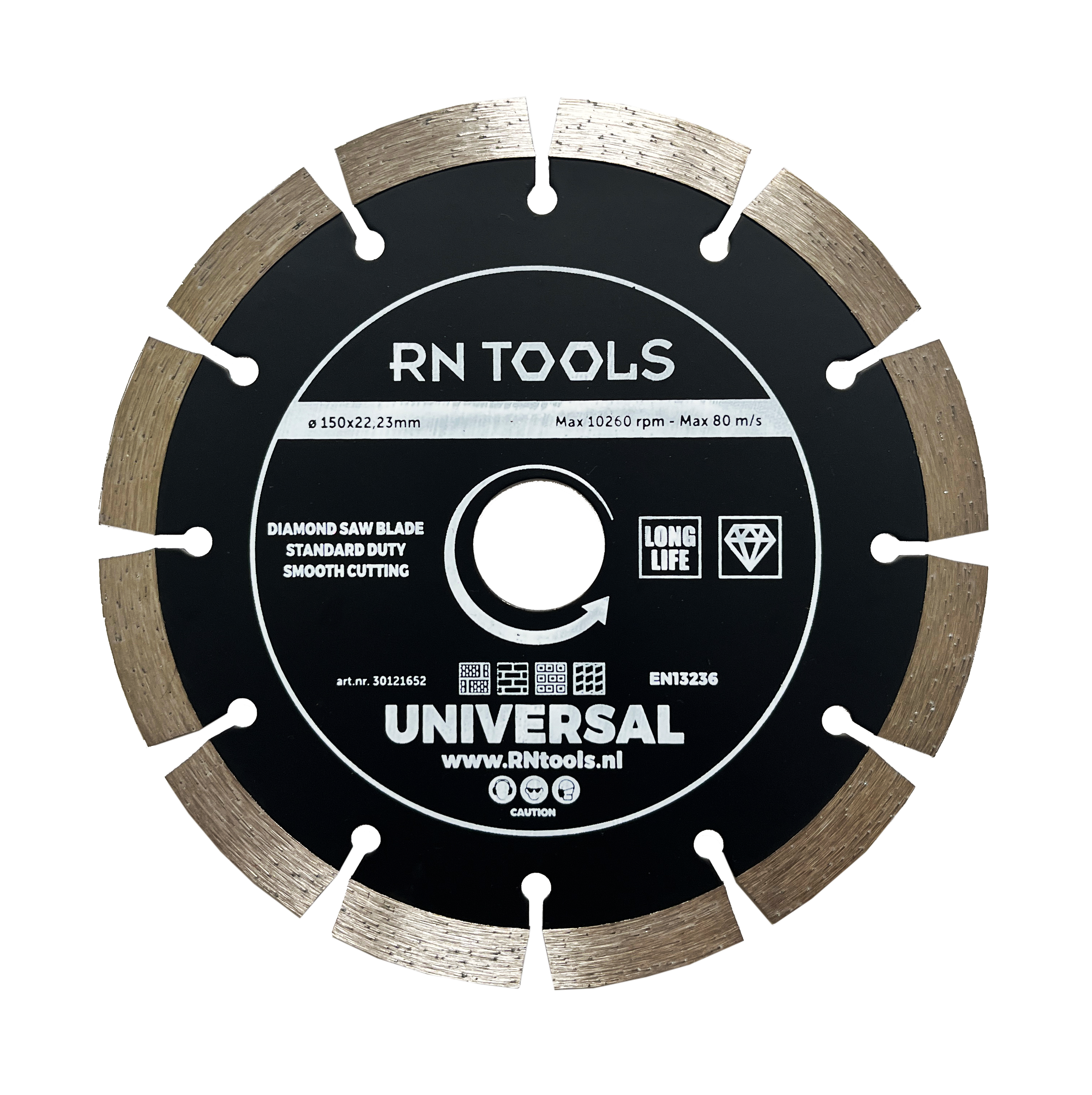 Diamantzaagblad 150 x 22,23 mm Universeel