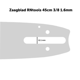 Zaagblad RNtools Xtreme 45 cm 3/8 1.6 mm voor Kettingzagen (o.a. Stihl)