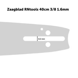 Zaagblad RNtools Xtreme 40 cm 3/8 1.6 mm voor Kettingzagen (o.a. Dolmar, Husqvarna en Echo)