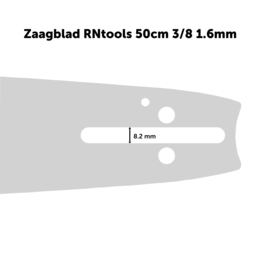 Zaagblad RNtools 50 cm 3/8 1.6 mm voor Kettingzagen (o.a. Dolmar, Husqvarna en Echo)