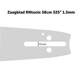 Zaagblad RNtools FastCut 38 cm 325" 1.3 mm + 5x RNtools Zaagketting .325 1.3 mm 64 schakels (o.a. Husqvarna)