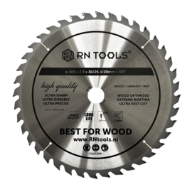 Cirkelzaagblad 305 x 30 mm - Geschikt voor Hout - 40 tanden