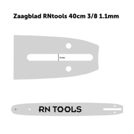 RNtools zaagblad LiteCut 40cm voor Accu Kettingzaag (o.a. DeWalt, Milwaukee, Makita, EGO) + RNtools zaagketting 3/8 1.1mm 56 schakels