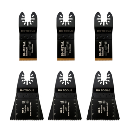 6 st. Multitool Zaagjes Universeel - Hout, Gips, Plastic en Metaal