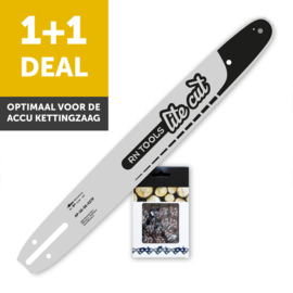 Kettingzaagblad 40 cm 3/8 1.1 mm LiteCut + Zaagketting
