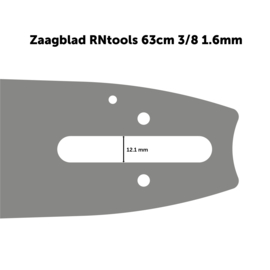 Kettingzaagblad 63 cm 3/8 1.6 mm XXL Pro - o.a. Stihl