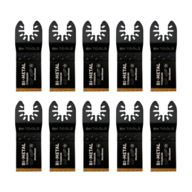 10 st. Multitool Zaagjes Universeel - Hout, Plastic en Metaal