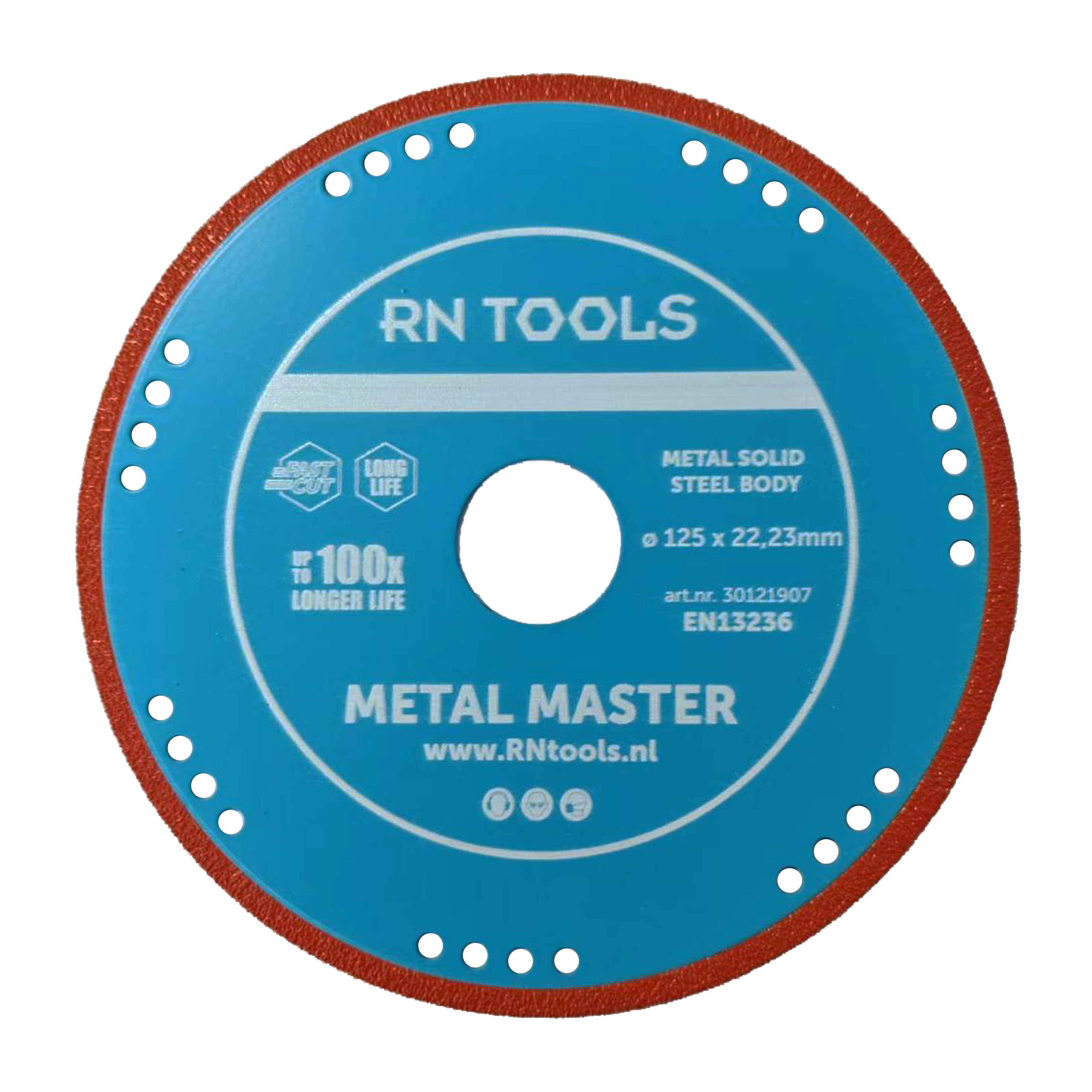 Diamant Metaal Slijpschijf voor Aluminium, RVS en Metaal - 125 x 22,23 mm