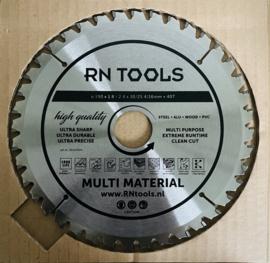 RNtools Cirkelzaagblad - Multi Material - 190 x 30 mm - 40 tanden