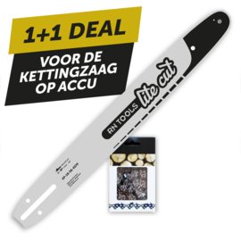 Kettingzaagblad 40 cm 3/8 1.1 mm LiteCut + Zaagketting