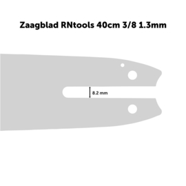 Zaagblad RNtools 40 cm 3/8 1.3 mm voor Kettingzagen (o.a. Stihl)