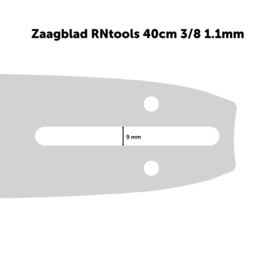 Zaagblad RNtools LiteCut 40 cm 3/8 1.1 mm voor Accu Kettingzagen (o.a. DeWalt, Milwaukee, Makita en EGO)