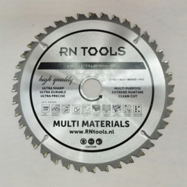 RNtools Cirkelzaagblad - Multi Material - 165 x 20 mm - 40 tanden
