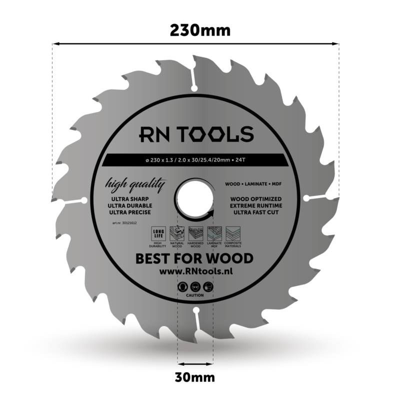 cirkel zaagblad 230mm voor hout