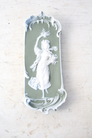 Groen Jasperware plaque