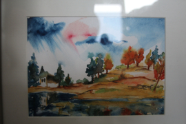 Aquarellen, landschappen - Gesigneerd RO2002