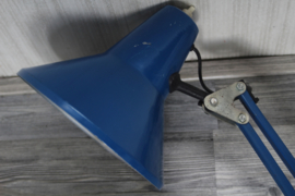 Pileprodukter Lund Type A-111 bureaulamp in blauw - Zweden jaren '70