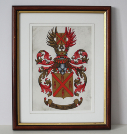 Heraldiek - familiewapen "Van Gennep"- door Heraldisch Atelier "Armorial"