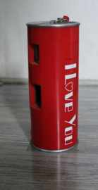 "I love you" analoge camera - soda blikje