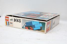 Lego 103 - 4.5 V Motor set met rubberen banden - 1969
