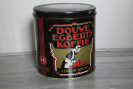 Vintage groot koffieblik, Douwe Egberts