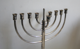 Hanukkah (Joodse kandelaar) - Verzilverd