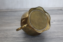 Thee of koffieservies uitgevoerd in messing