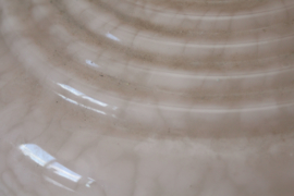 Art deco glazen kap van hanglamp in roze