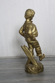 Bronzen beeld, Boerenjongen op klompen