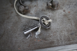 Vintage metalen geldkist