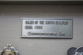 Herdenking set lepeltjes, Seoul 1988 Olympische spelen