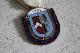 Medaille Vrijmetselaars - Steward R M I G 1981 Cheshire Lodge