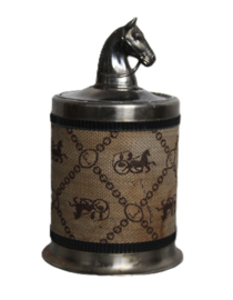 Vintage sigarettenautomaat met paardendecoratie
