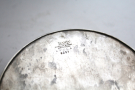 Verzilverd - Bottle coaster(onderzetter voor flessen) RAND