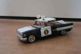 Blikken speelgoed - Ichiko Japan - Politie auto/Police car Chevrolet Impala