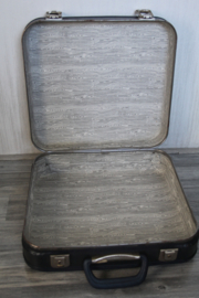 Vintage donkerblauwe koffer