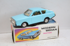 Blikken Speelgoed - Modern Sedan in lichtblauw - MF234