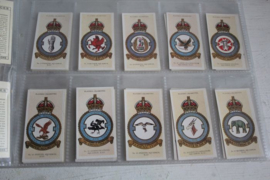 RAF badges, complete set (50 stuks) sigaretten kaarten
