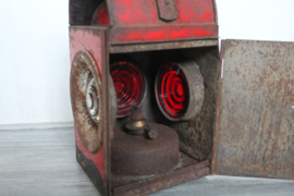 Antieke seinlamp, trein