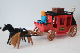 Playmobil western combi  - Bank 3422 en postkoets 7428